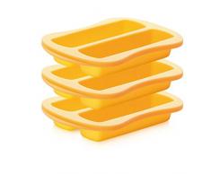 Tescoma Della Casa Molde para Barritas EnergÃ©ticas, Silicona, Multicolor, 10 x 4 x 15 cm, 3 Unidades