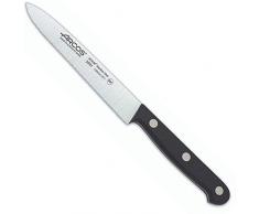 ARCOS Cuchillo Pelar 5 Pulgadas Acero Inoxidable, Cuchillo para Tomates con Sierra para Cortar y Picar, Mango ErgonÃ³mico Polioximetileno y Hoja 130mm, Serie Universal, Color Negro