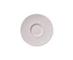 Villeroy & Boch Manufacture Rock Plato para Taza, Porcelana Premium, Blanco