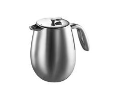 Bodum Columbia 12 Cups 1.5 L Cafetera y tetÃ©ra, Jarra tÃ©rmica, Acero, Brillante, 1.5 litros (51 Onza)