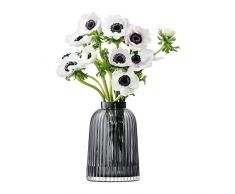 LSA Pleat PT03 - Jarrón, 20 cm de alto, color gris