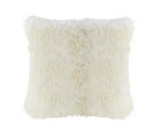 Gözze 40076 – 5151 Ambiente Trend Life Funda de cojín (imitación de Piel, poliéster, marrón, 50 x 50 cm