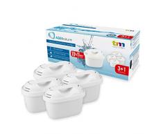 TM Electron TMFIL004+ Pack de 4 a 8 Meses compatibles con Las jarras Brita Maxtra+, 1 Filtro purifica de 100 a 200 litros de Agua, Blanco, 4 Unidades