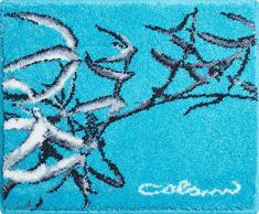 Grund Alfombra de Baño de Diseño COLANI, Ultra Suave y Absorbente, Antideslizante, 5 Años de GarantÃa, Colani 23, Pequeña Alfombra 50x60 cm, Turquesa