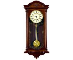 Hermle Reloj de Pared de Cuarzo-Regulateur Nogal - 4/4 Westminster-Golpe - 1/2 Horas BiM-Bam-de