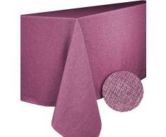 CALITEX Mantel rectangular (poliéster de bromo Frambuesa 150 x 250