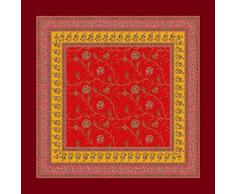 Bassetti MONTEFANO Mantel, algodón, Rojo, 110X110