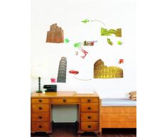 Ambiance-Live Pegatina de Pared Italia y Colisada de Roma