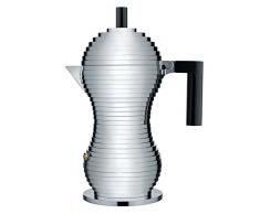 Alessi Cafetera de espresso Pulcina, negro, 300 ml