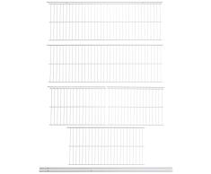 Rubbermaid FastTrack FreeSlide - Organizador de armario extensible, Blanco, Kit