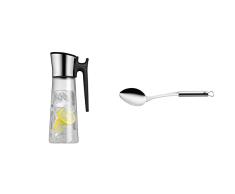 WMF - Jarra de agua de 1,5l, altura 31cm y sistema Close Up, tapón color negro, colección Basic & Profi Plus Cuchara de Servir, Acero Inoxidable Pulido