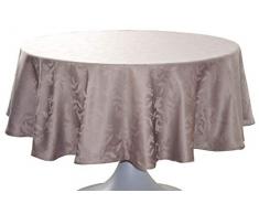 CALITEX Mantel Damasco Ombra Topo Redonda 180