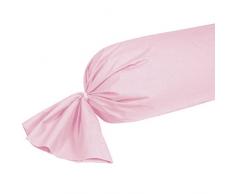 Vent Du Sud Manoir Funda de Almohada de Unie (algodón percal, algodón, 190 x 43 cm, algodón, Rosa grisáceo, 190x43 cm