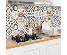 Ambiance Sticker Pegatinas de Azulejos Adhesivos, diseÃ±o de Azulejos de Cemento â DecoraciÃ³n de Pared para baÃ±o y Cocina â 20 x 20 cm â 30 Unidades