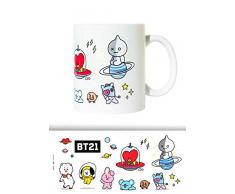 Grupo Erik TAZ042 Taza de desayuno Personajes BT21, CerÃ¡mica