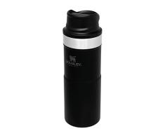 Stanley Trigger Action Termo Café Para Llevar 0.35L / 12OZ Matte Black â Botella Termica Sin BPA - Mantiene FrÃo 5 Horas - Vaso Termico Café de Acero Inoxidable - Apta Para Lavavajillas