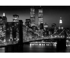 1art1® 42434 York - Póster de Manhattan de noche (91 x 61 cm)