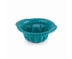 Lacor - 68769 - Moldes ReposterÃa Platinum, Molde Bizcocho Savarin Mini, Molde Silicona, Antiadherente, Flexible, Libre de BPA, Apto para Microondas, 15x6,5 cm, 0,5 L
