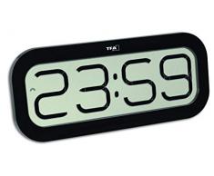 TFA Dostmann Bim Bam Funk-Wanduhr mit Stundenschlag Reloj, Negro,