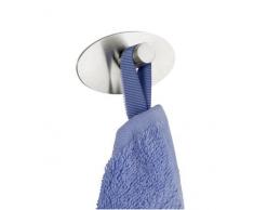 Wenko Piceno Gancho de Pared, Acero Inoxidable, Plata Mate, 6.5x3.6x3 cm, 2 Unidades