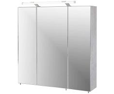 Schildmeyer Armario con Espejo, Gris, 70 cm
