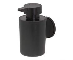 Tiger Tune Dispensador de Jabón Autoadhesivo, Metal Negro Cepillado / Negro