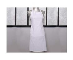 Soleil docre Delantal de Cocina de algodÃ³n Panama Blanco