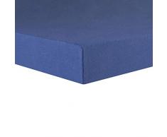 CelinaTex Lucina Sábanas Ajustables Revestimiento para Cama Boxspring algodón 180x200-200x200 cm Azul Real