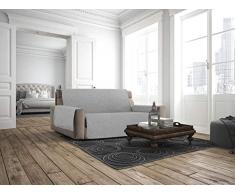 Italian Bed Linen Cubierta de sofá Anti-Deslizamiento Confort,2 Plazas Maxy, Gris