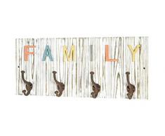 Haku MÃ¶bel Perchero de Pared, Madera Maciza, Vintage, 11 x 70 x 30 cm