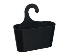 Cesta de Ducha Negra con Gancho para Colgar, Estante de Ducha, Estante de baño, Estante para Colgar