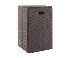 Gedy LA382900300 Cesto para Ropa Gris 35x35x58 cm
