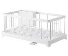 YAMAZAKI home Tower - Escurreplatos de Alambre, Blanco
