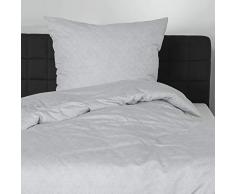 Bierbaum 3292_03 Ropa de Cama, AlgodÃ³n, Plata, 135 x 200 cm