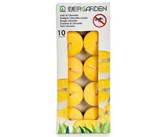Pack de 10 velas tealight de Citronela - antimosquitos