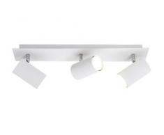 Trio Lighting Marley Lámpara de Techo con 3 Luces GU10, Blanco, 48 cm