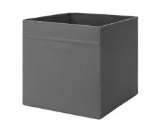 Ikea Dröna – Estantería de Almacenamiento en 33 x 38 x 33 cm (Ancho x Profundidad x Altura) – Gris – Apto para Kallax, Expedit, Besta, etc, plástico, Negro, 33 x 38 x 33 cm