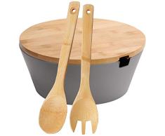 Kesper 32600 - Cuenco para ensalada de frutas, madera de melamina