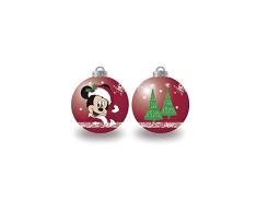 ARDITEX WD13421 Pack de 6 Bolas árbol de Navidad diámetro 8cm. de Disney-Mickey