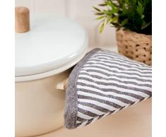 Sancarlos â Pack de 2 Agarrador de Olla para Cocina, Color Marrón y Blanco, 100% Algodón, Resistentes al Calor.
