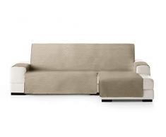 Eysa Oslo Funda, Poliéster, Visón/Crudo, Chaise Longue 240cm. Válido para sofá Desde 250 a 300cm