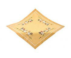 Bellanda 57037 â 85 x 85 Rectangular Mantel, algodón, Naranja, 85 x 85 x 0.50 cm