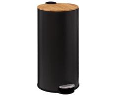 Papelera Modern Color Bambú 30L negra