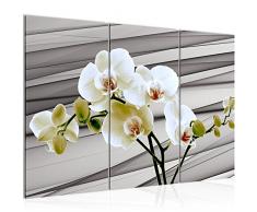 Runa Art 202031b - Cuadro de pared (120 x 80 cm, lienzo de fieltro, tamaño XXL, fabricado en Alemania, listo para colgar), diseño de orquÃdea