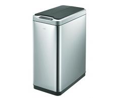 Eko Papelera con sensor Phantom, 45 L, Mate, acero inoxidable