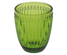 Anton Studio Designs Loire Juego de 6 Vasos de Cristal Doble Retro Verdes