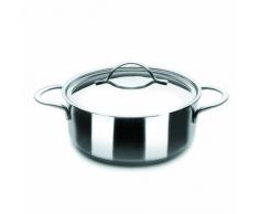 IBILI 605028 - Cacerola con Tapa INOX Noah 28 Cm