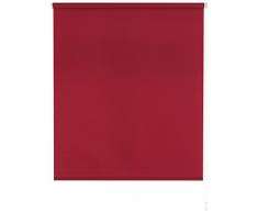 Blindecor Ara - Estor enrollable translúcido liso, Rojo Burdeos, 120 x 175 cm (ancho x alto)