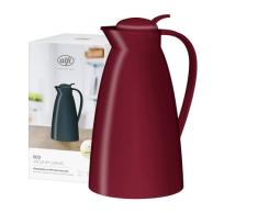 alfi ECO 1,0Â l, jarra isotÃ©rmica con inserciÃ³n higiÃ©nica de vidrio duro de plÃ¡stico, tapÃ³n de rosca con cÃ³modo pulsador, vertido con una mano, ideal como jarra de cafÃ©, jarra de tÃ©, sin BPA