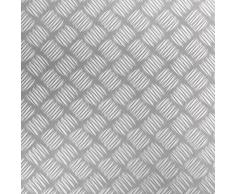 Venilia Lámina adhesiva | Plata Ãptica metálica | 45cm x 1,5m, Espesor 215μ | Vinilo autoadhesivo para muebles o cocina, decorativas papel pintado pared | PVC sin ftalatos | Fabricado en UE